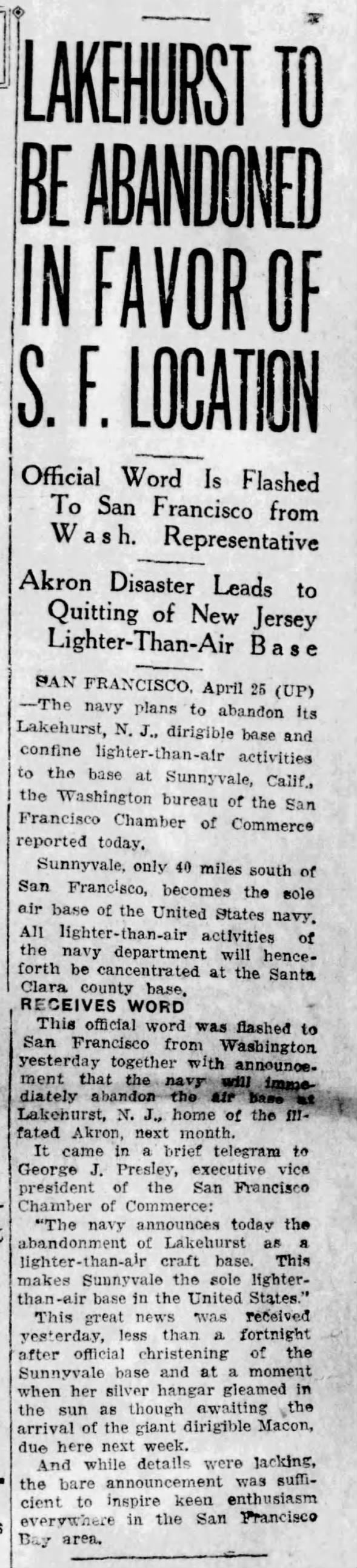 Clipping from Napa Journal